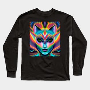 Catgirl DMTfied (29) Long Sleeve T-Shirt